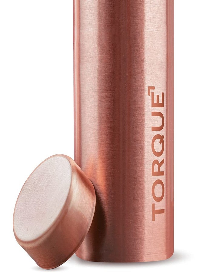 Torque Pure Copper Water Bottle 1+ Litre - 1000 ML | 100% Pure | Copper Bottles 1 Litre for Kids School Office Gym Sport Gift Drinking Water - Pack of 3 - Image 5